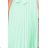 311-9 LILA Pleated dress with short sleeves - Mint color