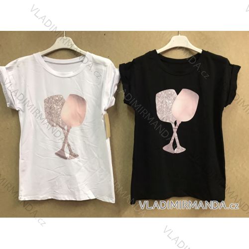 T-shirt short sleeve women (uni s / m) ITALIAN FASHION IM420320 pink S / M / L one size