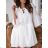 Summer long sleeve flowered women's dress (UNI S / L) ITALIAN FASHION IMK20150