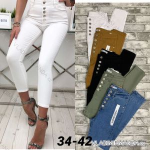 Jeans pants leatherette with zip (XXS-L) LAULIA JWA20108