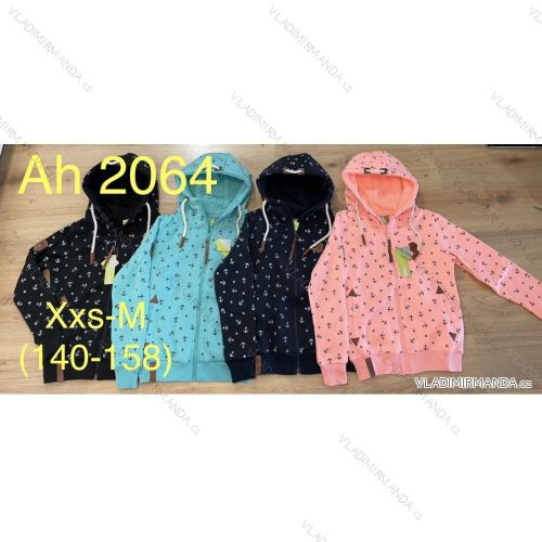 Hoodie Zipper Teen Girls (XXS-M, 140-158) VINTE VIN19AH2027