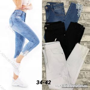 Jeans pants leatherette with zip (XXS-L) LAULIA JWA20108