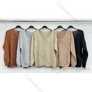 Women's Long Sleeve Sweater (S / M / L one size) ITALIAN FASHION IMWA214327