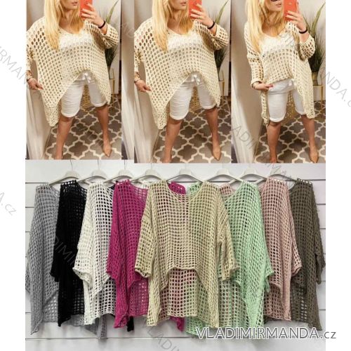 Women's Long Sleeve Sweater (S / M / L one size) ITALIAN FASHION IMWA214327