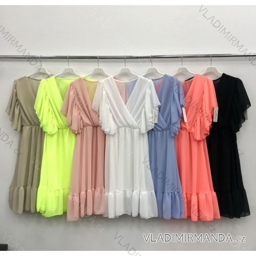 Dress with 3/4-sleeve ladies pocket (uni sl) ITALIAN Fashion IMWD20527