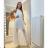 Long sleeveless dress womens neon (uni sl) ITALIAN MODA IMT18439 S / M one size white