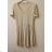 Casual Short Sleeve Dress (UNI S-L) ITALIAN FASHION IMWD21ELI béžová S / M