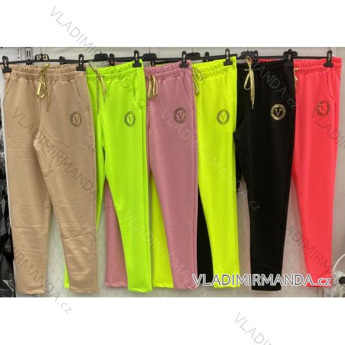 Women's long velvet sweatpants (S-XL) TURKISH FASHION TMWL20633