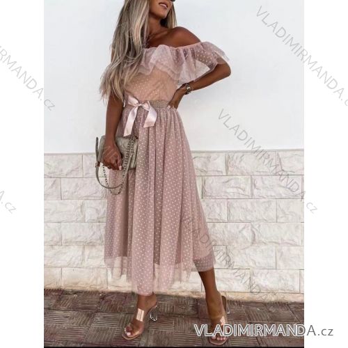 Women's Elegant Long Sleeve Dress (S / M ONE SIZE) ITALIAN FASHION IMWP21u3727