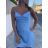 Summer short dress with straps for women (UNI S-M) ITALIAN FASHION IMM20307