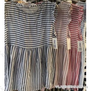 Tunic extended short sleeve stripe women (UNI SL) ITALIAN FASHION IM420263