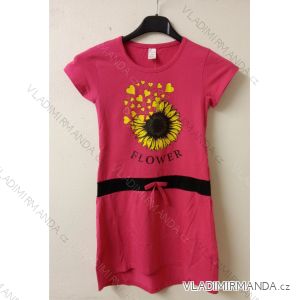 Dress short sleeve blinking baby girl (2-8 years) TURKISH PRODUCTION TVB21FLOWER