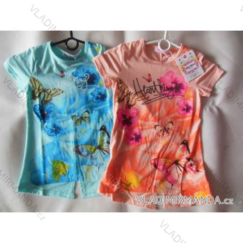 T-shirt short sleeve baby girl (98-128) GLASS BEAR C-8912
