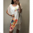 Women's short sleeve dress oversized (L-3XL) POLISH FASHION PMF20014