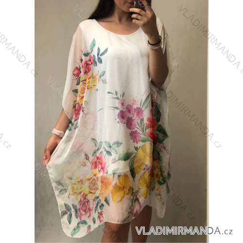 Women's short sleeve dress oversized (L-3XL) POLISH FASHION PMF20014