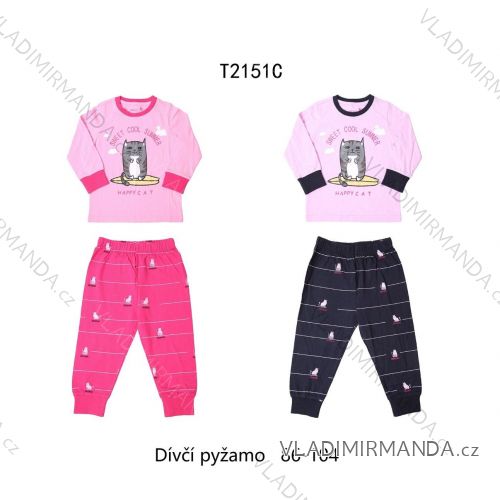 Pajamas Long Infant Baby Girls (86-104) WOLF S2851