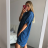 Summer dress 3/4 long sleeve women with hood (uni 3xl / 4xl) ITALIAN FASHION IM821017