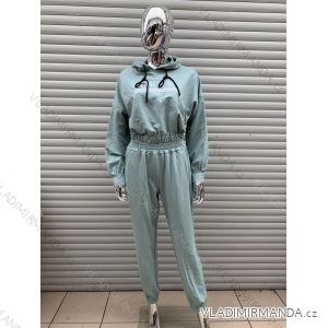 Set hooded sweatshirt long sleeve sweatpants long women (S / M ONE SIZE) ITALIAN FASHION IMWY21745