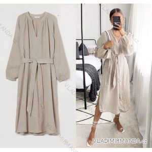 Women's Long Summer Long Sleeve Dress (S / M / L ONE SIZE) ITALIAN FASHION IMWM216063