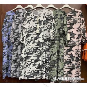 Women's Summer Short Sleeve Camouflage Dress (M / L ONE SIZE) ITALIAN FASHION IMWM216070