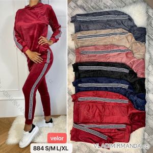 Women's long velvet sweatpants (S-XL) TURKISH FASHION TMWL20633