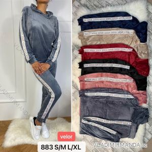 Women's long velvet sweatpants (S-XL) TURKISH FASHION TMWL20633