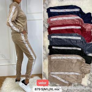 Women's long velvet sweatpants (S-XL) TURKISH FASHION TMWL20633