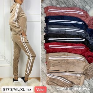 Women's long velvet sweatpants (S-XL) TURKISH FASHION TMWL20633