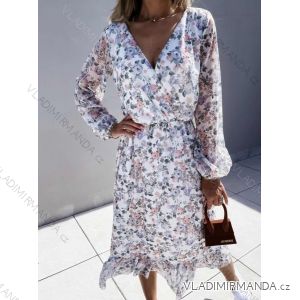 Women's Long Summer Long Sleeve Dress (S / M ONE SIZE) ITALIAN FASHION IMWG216100