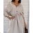 Summer Shirt Dress Long Sleeve Oversize Women's (S / M ONE SIZE) ITALIAN FASHION IMWM216078