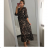 Elegant Leopard Long Sleeve Women's Dress (SM one size) ITALIAN FASHION IMWA214402 S / M Leopard