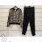 Set hooded sweatshirt long sleeve sweatpants long women (S / M ONE SIZE) ITALIAN FASHION IMWY21745