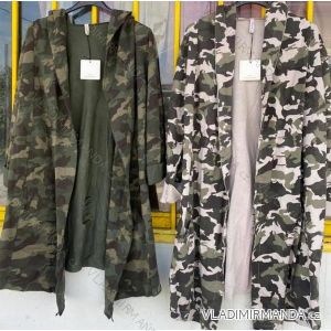 Cardigan / Long Sleeve Hooded Camouflage Women's (L / XL  ONE SIZE) ITALIAN FASHION IMD211025