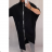 Women's Long Sleeve Hoodie Dress (XL / 3XL ONE SIZE) ITALIAN FASHION IM4212007 XL / 3XL black