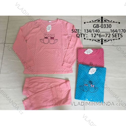 Pajamas long adolescent girls (134-170) VALERIE DREAM GB-8885
