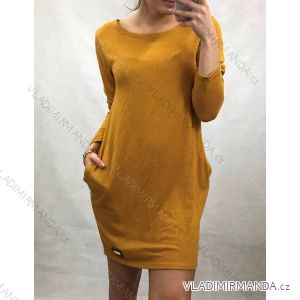 Classic Dress Long Sleeve Women (M / L ONE SIZE) ITALIAN FASHION IMD211058