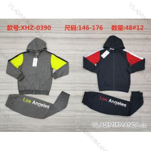 Set hooded sweatshirt with zip and sweatpants boys (146-176) ACTIVE SPORT ACT21XHZ-0390