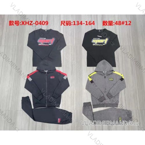 Set hooded sweatshirt with zipper and sweatpants youth boys (134-164) ACTIVE SPORT ACT21XHZ-0388