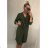 Elegant Long Shirt Dress Long Sleeve Women (UNI S / L) ITALIAN FASHION IMWG21063 / DR sand S / L