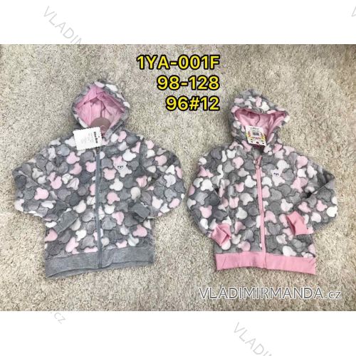 Children's hooded sweatshirt for girls (98-128) ACTIVE SPORT ACT211YA-001F