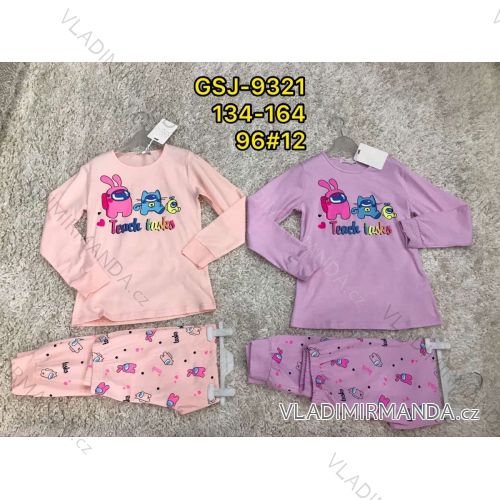 Girls' long pajamas (134-164) ACTIVE SPORTS ACT21GSJ-9321