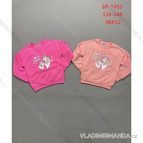 Children's hoodie for girls (116-146) ACTIVE SPORT ACT218P-7493