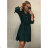 Šaty košilové dlouhý netopýří rukáv dámské (S/M ONE SIZE) ITALSKÁ MÓDA IMWA215885/DR Emerald S / M