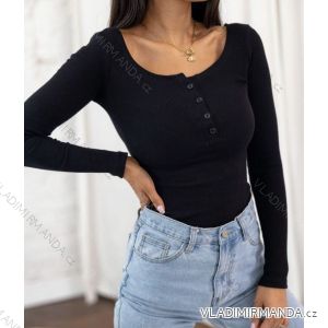 T-shirt elegant long sleeve women (S / M ONE SIZE) ITALIAN FASHION IMWK21008