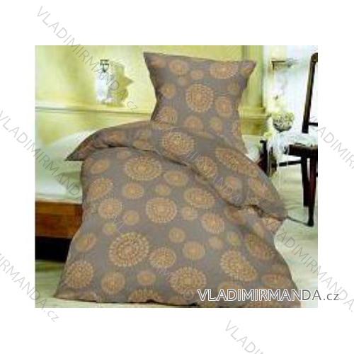 Cotton bed linen 70x140cm + 70x90cm LUXURY TEXTILE laraplus brown circle
