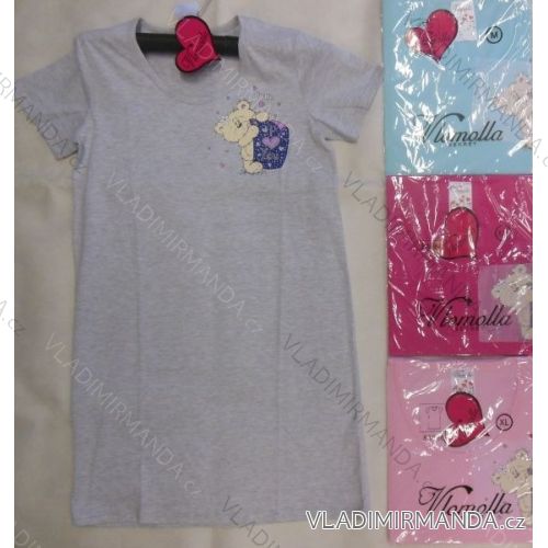 Shirts night short sleeve ladies cotton (s-2xl) VLOMOLLA SECRET 83086
