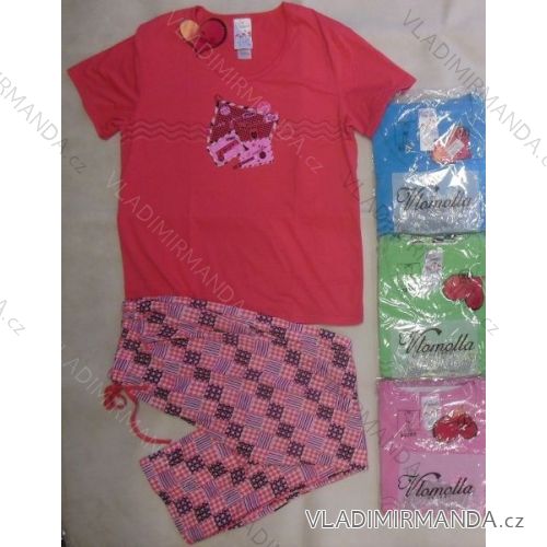 Pajamas short sleeve and long pants womens cotton (m-2xl) VLOMOLLA SECRET 83080
