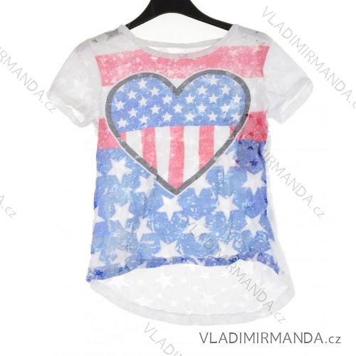 T-shirt short sleeve baby girl (4-14 years) TURECKÁ VÝROBA 2-I3016
