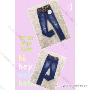 Jeans with bib children adolescent girls (4-12 years) SAD SAD20DT175