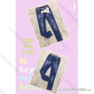 Jeans with bib children adolescent girls (4-12 years) SAD SAD20DT175